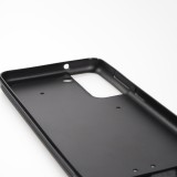 Coque Samsung Galaxy S22 - Silicone rigide noir Moon Flowers