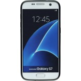 Coque Samsung Galaxy S7 - Silicone rigide noir princesse en basket