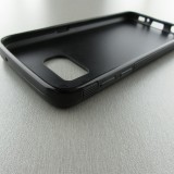 Coque Samsung Galaxy S7 - Silicone rigide noir Papillon - Bleu