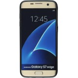 Coque Samsung Galaxy S7 edge - Silicone rigide noir Max Verstappen 2021 World Champion