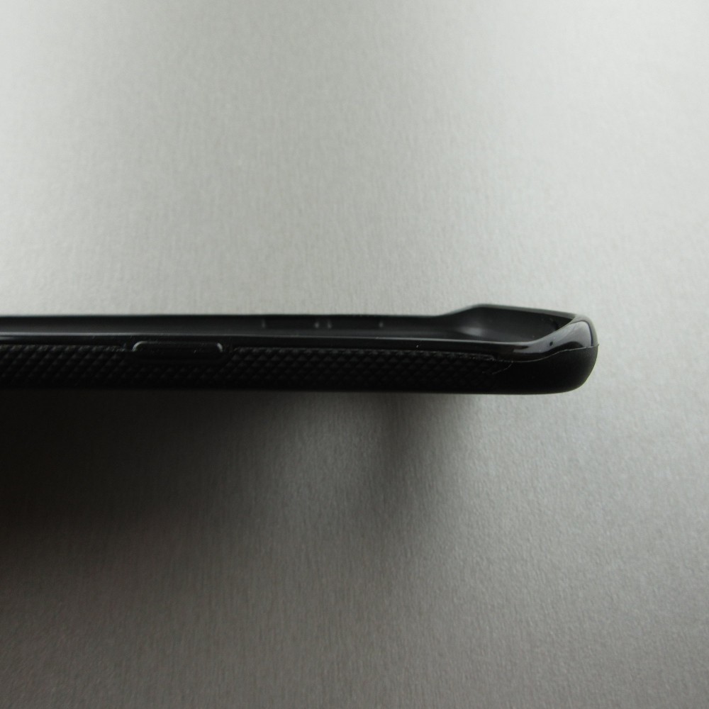 Coque Samsung Galaxy S7 edge - Silicone rigide noir Marble Rose Gold
