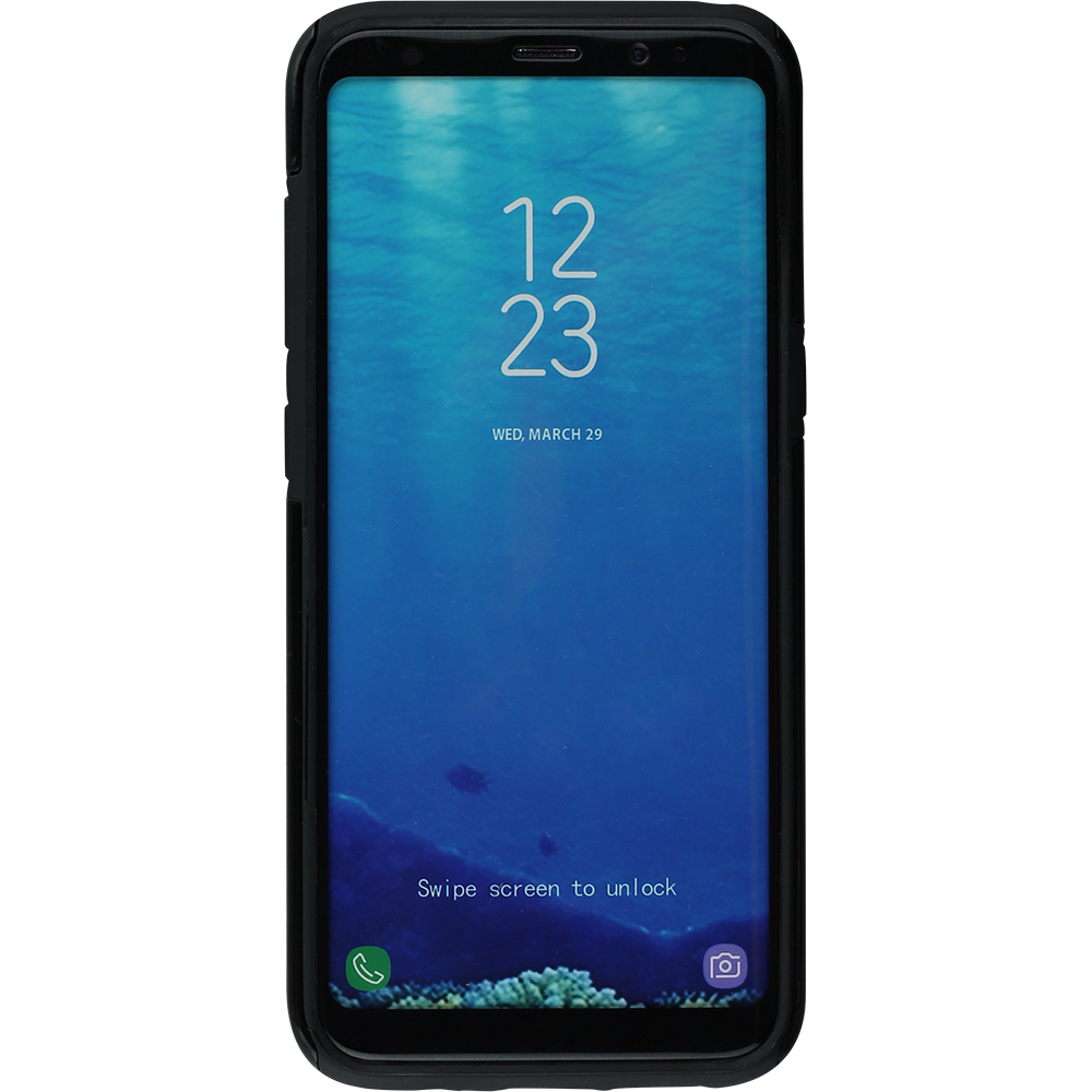 Coque Samsung Galaxy S8 - Hybrid Armor noir Bonne humeur matin