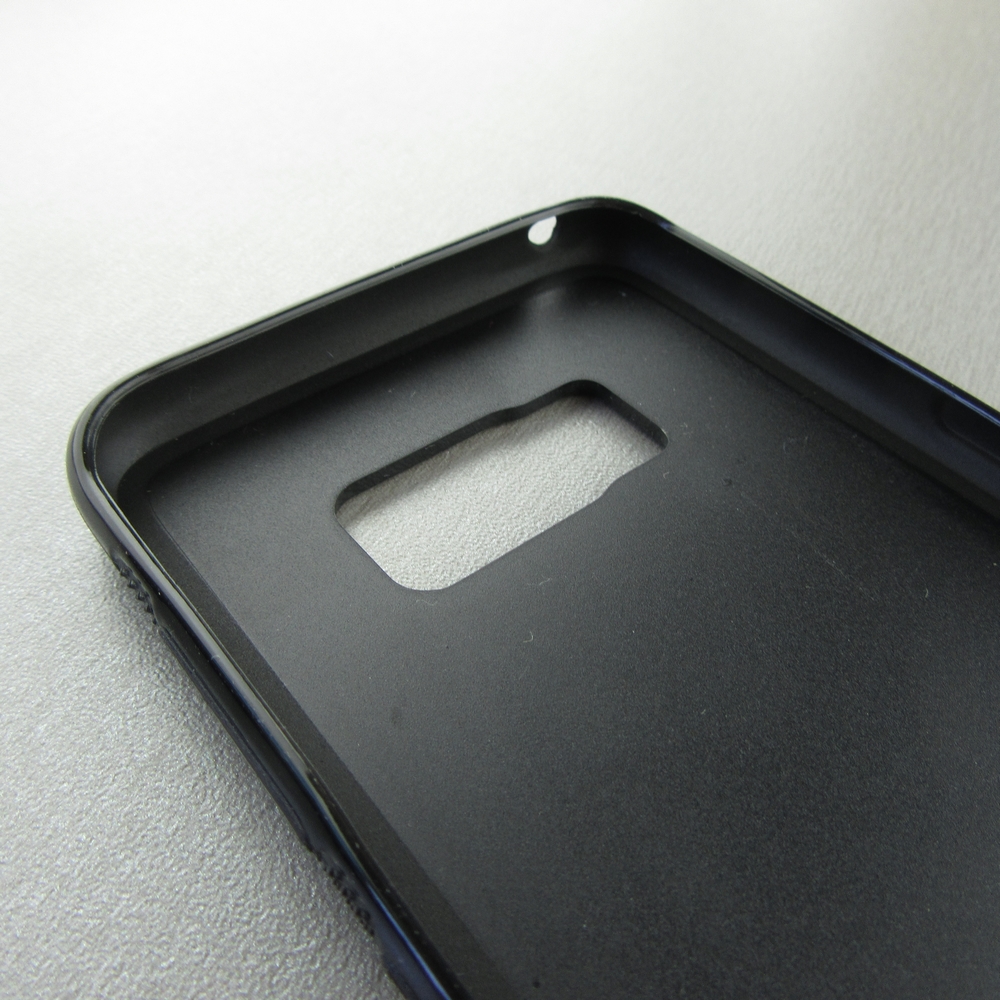 Coque Samsung Galaxy S8 - Silicone rigide noir Geometric Line red
