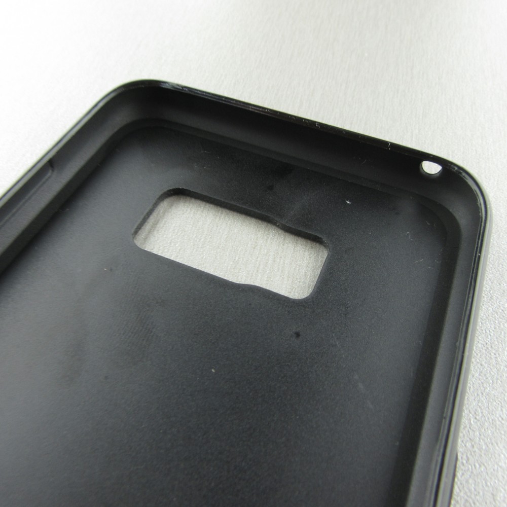 Coque Samsung Galaxy S8+ - Silicone rigide noir Space Vect- Or