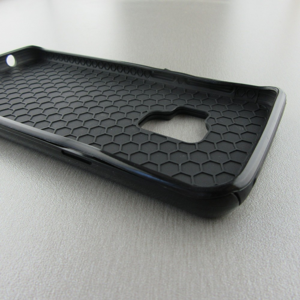 Hülle Samsung Galaxy S9+ - Hybrid Armor schwarz Turtles lines on black