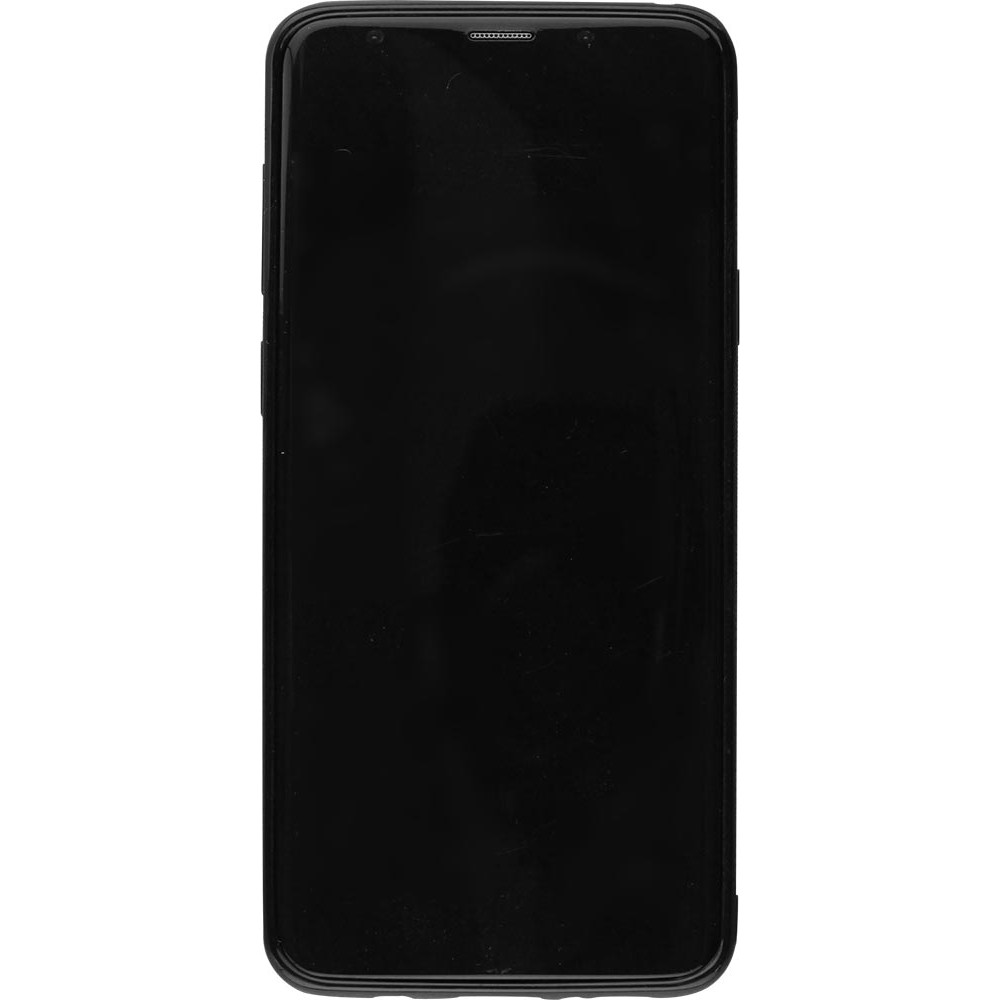 Coque Samsung Galaxy S9+ - Silicone rigide noir princesse en basket
